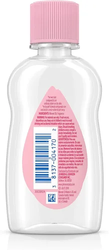 Vista 9 de Johnson's Baby Aceite para bebé, aceite mineral puro para prevenir la pérdida de humedad para recién nacidos, niños y adultos, aceite de masaje