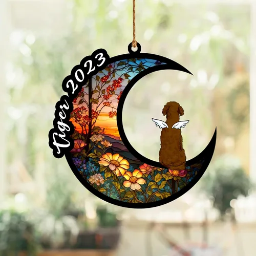 Vista 33 de Nazenti Atrapasoles conmemorativo para perros, adornos de Navidad personalizados para perros, adorno de Navidad, regalos conmemorativos para perros