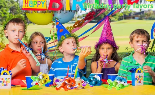 Vista 5 de 30 paquetes divertidos de regalo de verano únicos mini peces surtidos juguetes de burbujas para niños, niños, aula, estudiantes, regalos