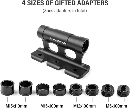 Vista 4 de Soporte de bicicleta de montaje, clip fijo para horquilla delantera de bicicleta, bloque de bicicleta de montaje en horquilla con adaptador de 4