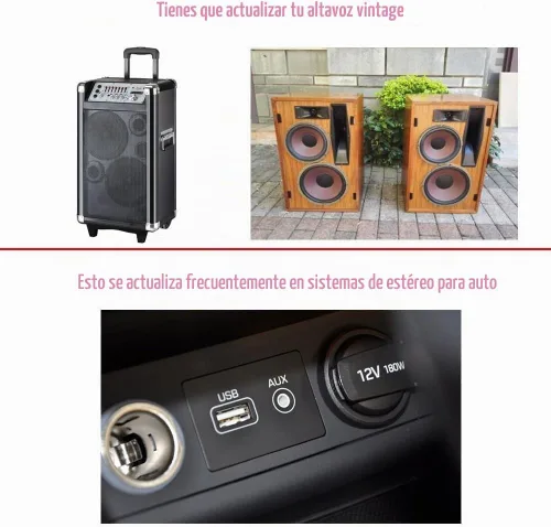Vista 2 de Adaptador de coche Bluetooth USB, adaptador de audio inalámbrico