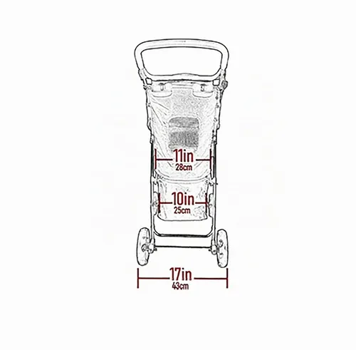 Vista 6 de Pet Gear Carrito para mascotas Happy Trails Lite sin cremallera, color Dark Platinum