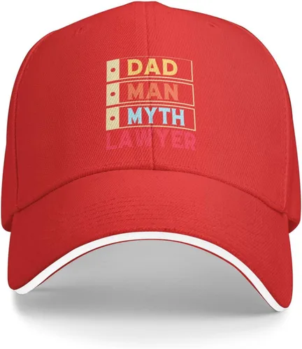 Vista 2 de QIZYOQA Dad Man Myth Lawyer Baseball Cap for Men Women Adjustable Funny Dad Hat