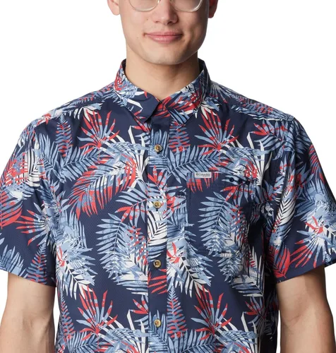 Vista 4 de PFG Super Slack Tide Camp - Camiseta para hombre, color gris