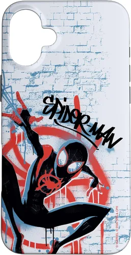 Vista 23 de Marvel Carcasa con graffiti de Spider-Man Into The Spider-Verse para iPhone 17