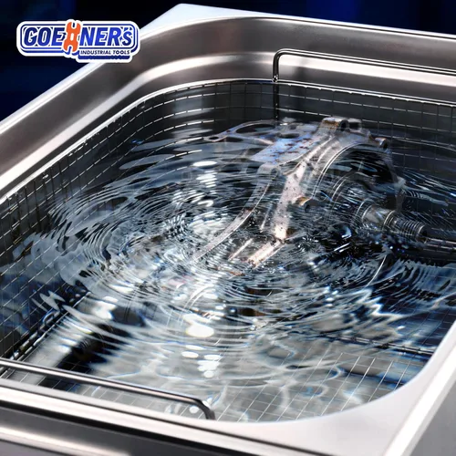 Vista 3 de Limpiador ultrasónico de 22 litros, máquina profesional de limpieza ultrasónica con temporizador y calentador, máquina de limpieza sónico