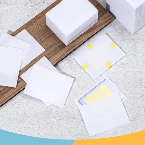 Vista 6 de Fuutreo 100 protectores de envío de tarjetas coleccionables de 3.5 x 4.5 pulgadas, suministros de envío de tarjetas intercambiables, insertos