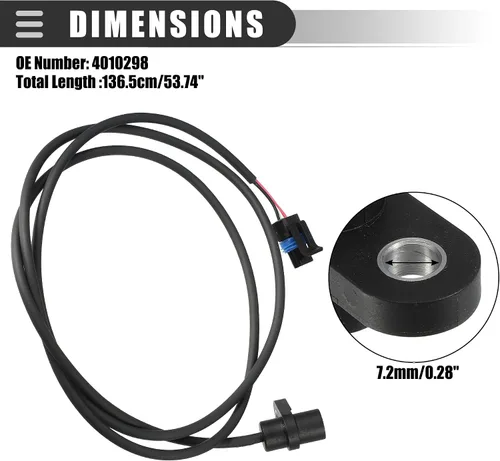 Vista 4 de Motoforti Sensor de velocidad de efecto Hall, para Polaris ATV MAGNUM 325 330 500 2x4 4x4 2000-2006, ABS, negro
