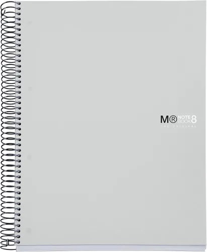 Vista 3 de Miquelrius - Pack de 3 cuadernos A4, cuaderno The Original Modern, 8 rayas de colores, cubierta de polipropileno, 4 agujeros para archivar, 200