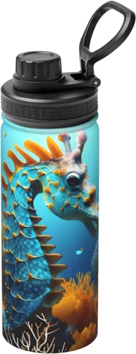 Vista 17 de Black Guitar Insulated Stainless Steel Kettle Print Funny Water Bottle Insulated Ideal for Sports and Travel
