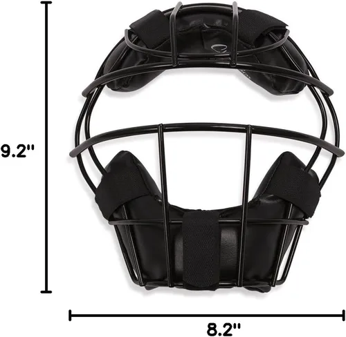Vista 2 de Champion Sports Máscara facial de Umpire & Catcher, tallas para adultos y jóvenes, protección facial de béisbol profesional, ajustable, cómoda