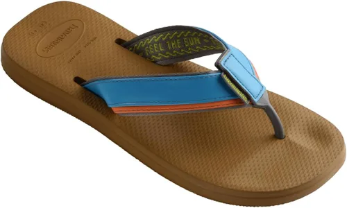 Vista 2 de Havaianas Sandalia Urban Tech unisex con correa ancha, color bronce, 1112 W, 932.8 ft, bronce