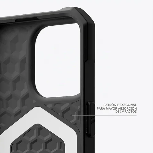 Vista 5 de URBAN ARMOR GEAR UAG - Funda compatible con iPhone 15 Pro de 6.1 pulgadas, Essential Armor negro, imán integrado compatible con carga MagSafe, funda