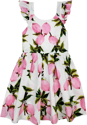 Vista 222 de Vestido de verano para niña, de algodón, con diseño floral