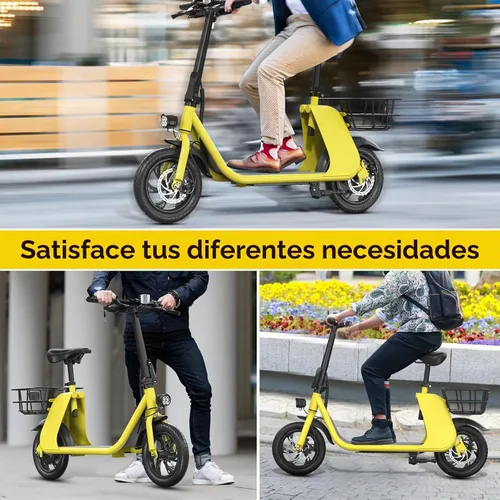 Vista 7 de RIDWIND Electric Scooter with Seat for Adults, 450W Motor Foldable E Scooter for Adults with LCD Display,15.5MPH, 20 Miles Range, Max Load 265LB