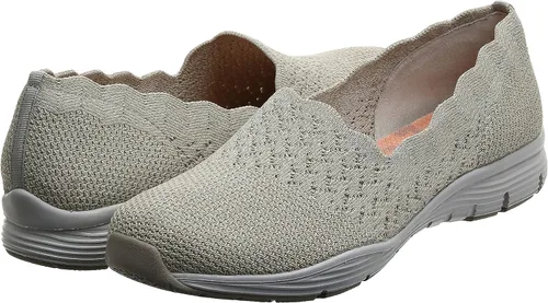 Vista 7 de Skechers Seager-Stat-Scalloped Collar, Skech-Knit Slip-on-Classic Fit Mocasines para mujer