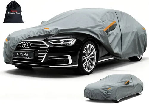 Vista 198 de Kayme Funda de Coche de Servicio Pesado Impermeable para Todo Tipo de Clima, Ajuste Personalizado para Tesla Model S, Cubierta Exterior Completa