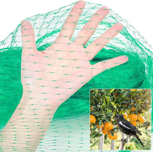 Vista 8 de Kikhope Red antipájaros, red para plantas de jardín de 13 x 20 pies para proteger verduras, plantas y árboles frutales de aves y animales Anti