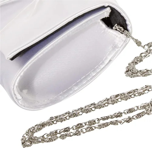 Vista 4 de Touch Ups Bolso Clutch, Blanco, Blanco