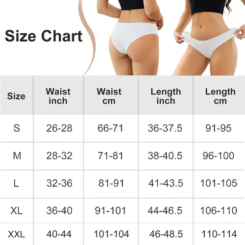 Vista 5 de Womens Seamless Bikini Panties Soft Stretch Invisibles Briefs No Show Hipster Underwear 7-pack S-XL