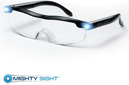 Vista 2 de Ontel Mighty Sight - Gafas de aumento LED, color negro, paquete de 2