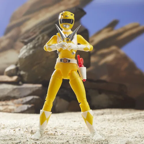 Vista 5 de Power Rangers Lightning Collection - Figura de acción coleccionable (6 pulgadas), color amarillo