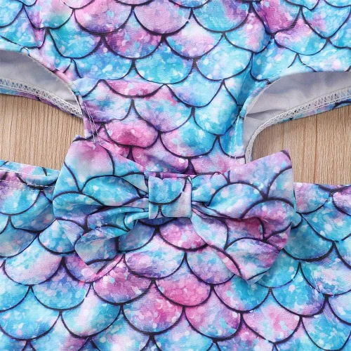 Vista 4 de Weixinbuy Traje de baño para bebés y niñas, traje de baño con patrón de sandía, traje de baño para niños y niñas