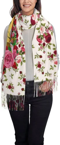 Vista 4 de Virgen de Guadalupe - Manta para mujer, diseño de chales, regalo católico, color rosa, Multi