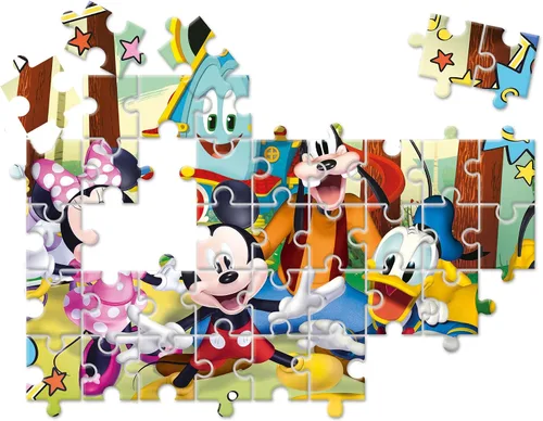 Vista 4 de Clementoni - 20269 - Rompecabezas Supercolor Disney Mickey - 30 piezas - Rompecabezas para niños de 3 años
