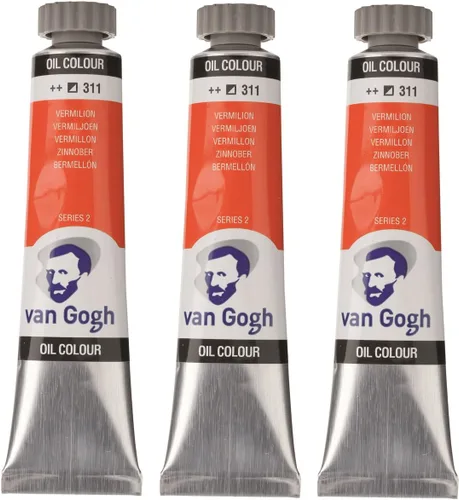 Vista 9 de Tarens T0204-313-3 Van Gogh Azorred Deep Oil Paint, Set of 3, 0.7 fl oz (20 ml)