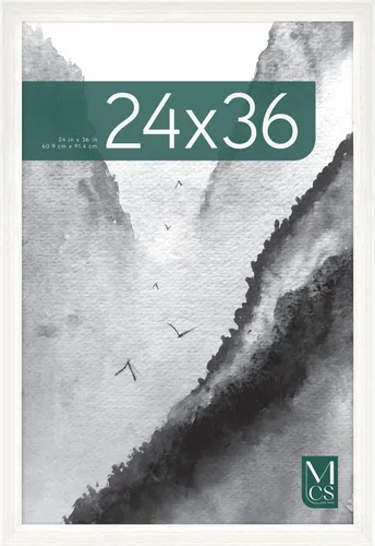 Vista 17 de MCS Marco para póster con estilo de museo, 11 x 17 pulgadas, madera de granero, vertical y horizontal, para colgar en la pared, marco grande