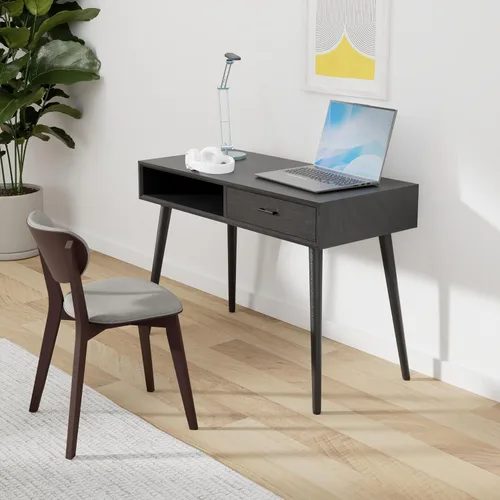 Vista 2 de Safavieh Home Collection - Escritorio Remy negro con 1 cajón, 0