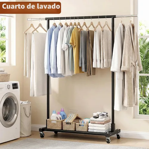 Vista 8 de Luxspire Perchero resistente de 350 libras, color negro