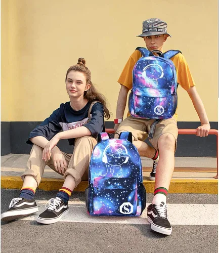 Vista 2 de Lmeison Mochila para adolescentes mochila de anime casual para viajes Portátil