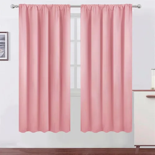 Vista 117 de LEMOMO Cortinas opacas de 42 x 54 pulgadas, juego de 2 paneles de cortinas con aislamiento térmico para oscurecer la habitación