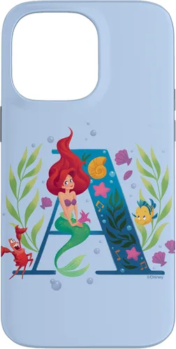 Vista 21 de Disney Carcasa para iPhone 17 con monograma de sirena y letra A para Ariel