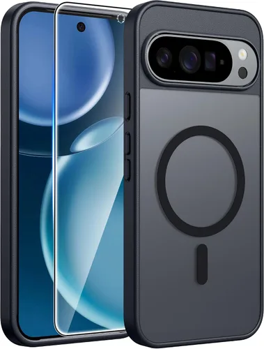 Vista 315 de FNTCASE - Funda para iPhone 16 Pro: magnética, mate, translúcida, de grado militar, protectora contra caídas, resistente, fina, duradera y a prueba