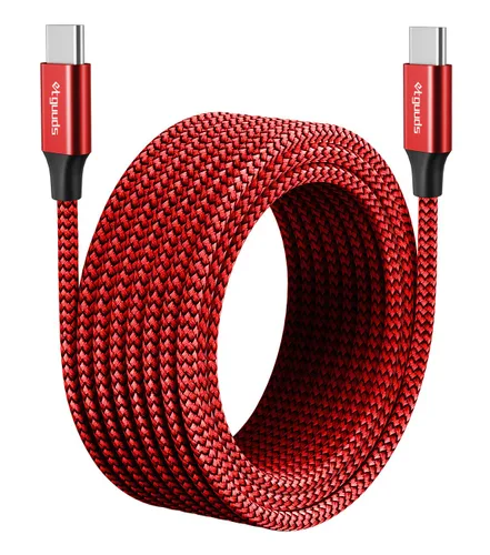 Vista 14 de etguuds - Cable largo USB C a USB C de 10 pies, 60 W, cable de carga rápida tipo C a C Para iPhone 17 16 15 Pro Max Plus Air, Samsung S26 S25 S24