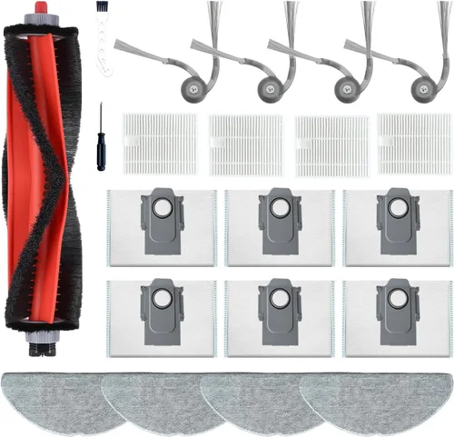 Vista 8 de Kit de piezas de repuesto para Roborock Q7 M5, Q7 L5, Q7 M5+, Q7 L5+, accesorios de robot de vacío serie Q7 L5+, 1 cepillo de rodillo principal, 4