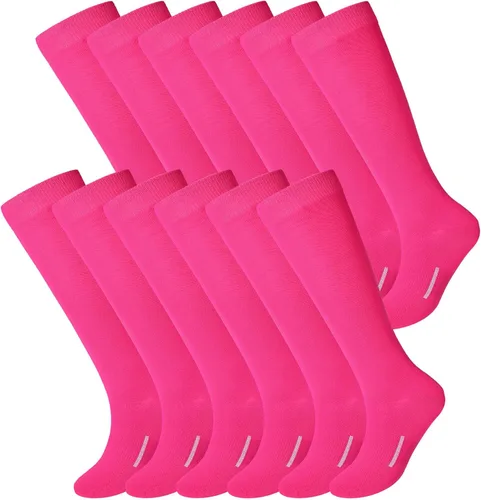 Vista 19 de Haysandy 12 pares de calcetines juveniles a granel para fútbol, fútbol, sóftbol, béisbol para niñas atléticas, niños, jóvenes y adultos, deportes