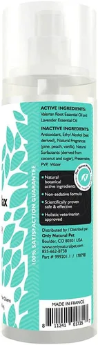 Vista 5 de Only Natural Pet Just Relax Botanical Behavior - Spray calmante para perros, calma naturalmente el comportamiento ansioso, espray de 3.4 onzas
