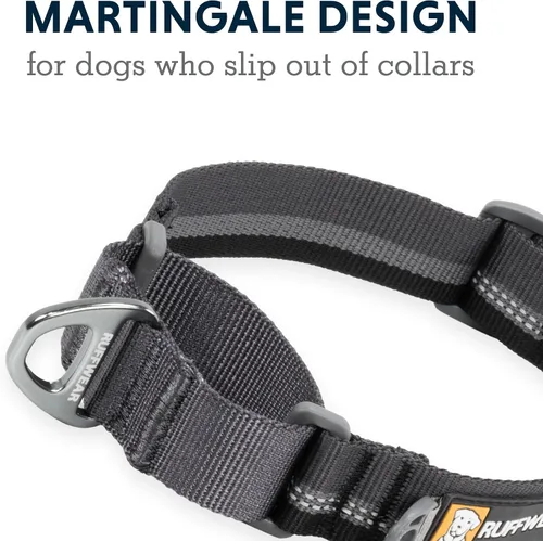Vista 4 de Ruffwear, Web Reaction - Collar de perro Martingala, verde River Rock, 11 a River Rock Green