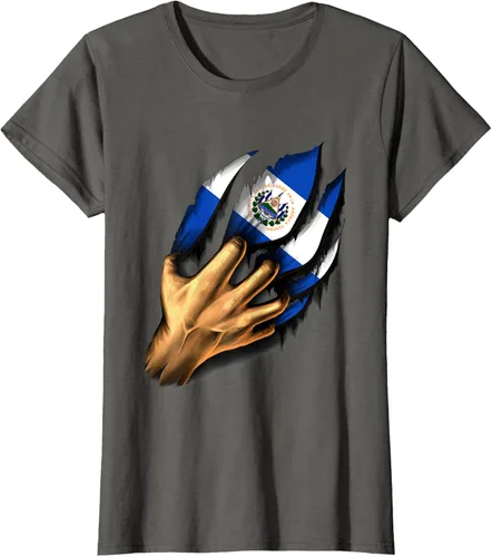 Vista 6 de Camiseta Salvadoreña Bandera de El Salvador