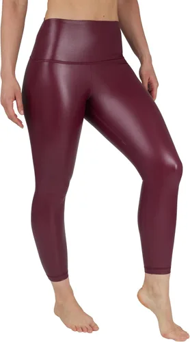 Vista 32 de 90 Degree By Reflex Leggings de cintura alta con forro polar de piel sintética de alto brillo y elástico