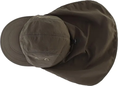 Vista 3 de Connectyle Gorra de protección solar UV para hombre, gorra de senderismo con solapa para el cuello, sombrero de pesca