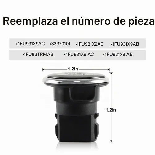 Vista 3 de FUSCH Interruptor de Botón de Arranque y Parada del Motor con Encendido sin Llave Compatible con Chrysler 300 / Town & Country, Dodge