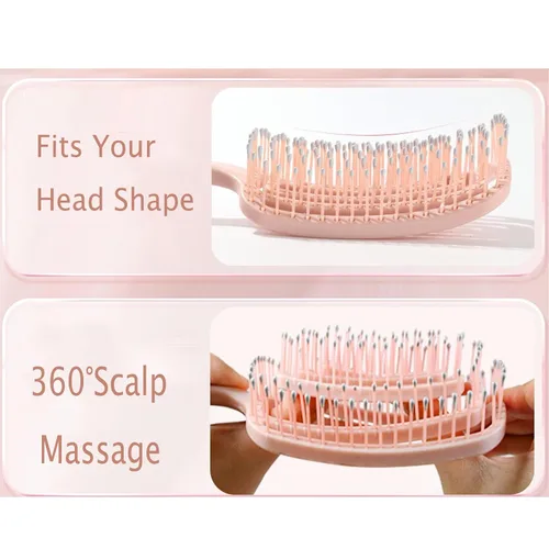 Vista 6 de El cepillo desenredante, cepillo desenredante para cabello seco y húmedo para todo tipo de cabello, ideal para hombres, mujeres, niños y niñas