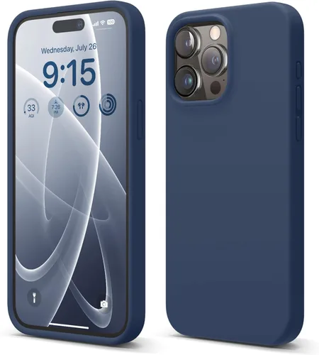 Vista 17 de elago Funda compatible con iPhone 15 Pro Max, de silicona líquida, funda protectora de cuerpo completo, a prueba de golpes, funda delgada