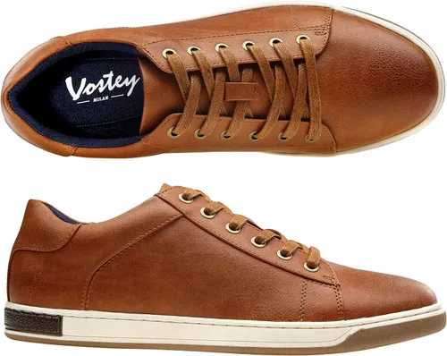 Vista 7 de Vostey Men's Sneakers Fashion Casual Shoes Dress Sneaker Oxford Shoes