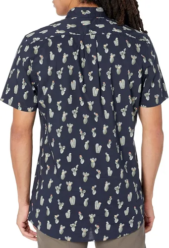 Vista 2 de Goodthreads Mens Standard-Fit Short-Sleeve Printed Poplin Shirt